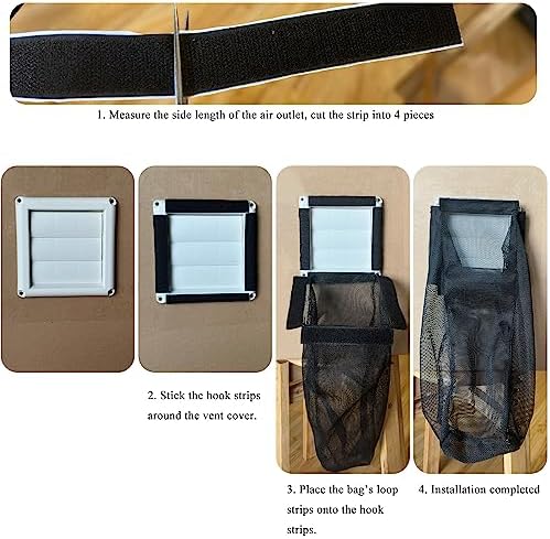 Prriudy Lint Bag for Dryer Vent Outdoor Vent Lint Bag Indoor Vent Lint Trap, 1 Pack