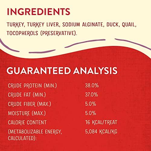 Stella & Chewy's Freeze-Dried Raw Wild Weenies Dog Treats - High-Protein Training Treats for Dogs & Puppies - All-Natural Game Bird Recipe with 97% Turkey, Duck & Quail - USA Made - 3.25 oz Bag