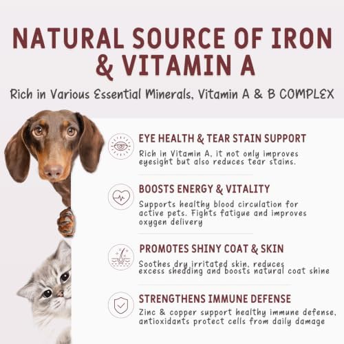 100% Pure Freeze-Dried Raw Beef Liver Cat & Dog Treats, 3.5 oz, Single Ingredient, High Protein, Training Rewards Treats & Food Topper, Grain-Free, No Additives, Perfect for Picky Eaters