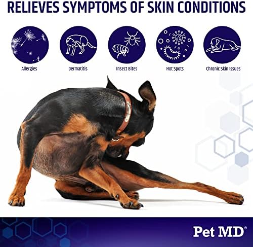 Pet MD Hydrocortisone Spray for Dogs, Cats, Horses - 4 oz