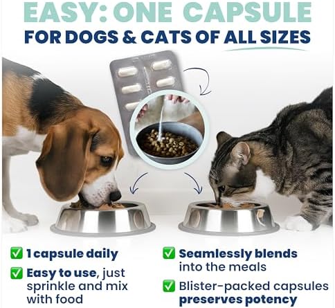 Jope Synbiotic GB-01® - Prebiotics and Probiotics for Dogs & Cats - Clinically Proven Formula - Vet Formulated for Gut Health, Stool Quality, Diarrhea, Immunity, Skin & Coat - 30 Gut Powder Capsules
