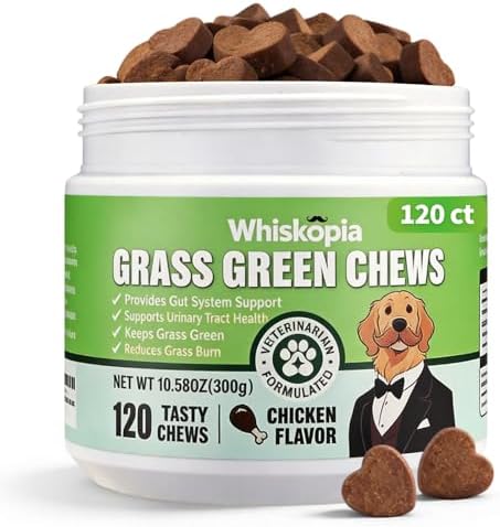 Grass Spot Chews for Dogs, Urine & Gut Health, 120 Ct