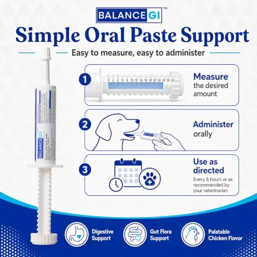 BalanceGI Probiotic Oral Paste for Dogs & Cats, Digestive Support, 15cc