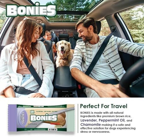 Bonies Natural Hip & Joint Formula Small-Sized Single Bone, Glucosamine & Omega Fatty Acids, Fresh Breath, Clean Teeth, Low Calories, Chicken Flavor, Small Dog, 1 Bone
