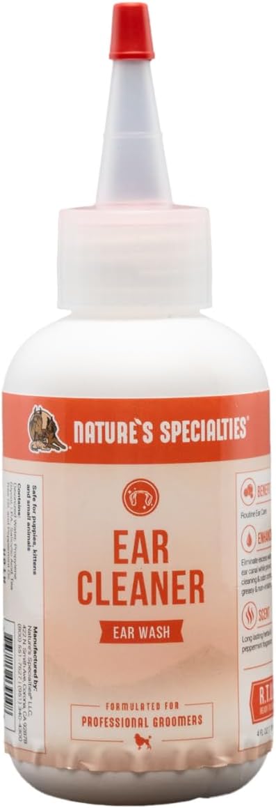 Nature's Specialties Dog Ear Cleaner Medicated Solution, 4 oz