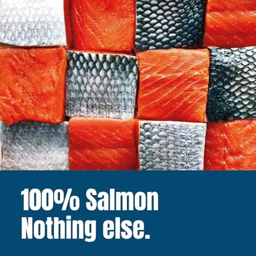 Wild Salmon Freeze-Dried Dog Treats, 8 oz – Single Ingredient, Grain-Free, High-Protein, All-Natural, Rich Omega-3s, Made in USA.