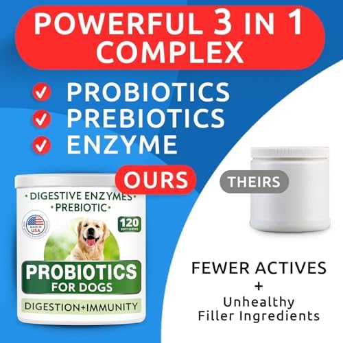 BARK&SPARK Probiotics for Dogs - Digestive Health Supplement Chews