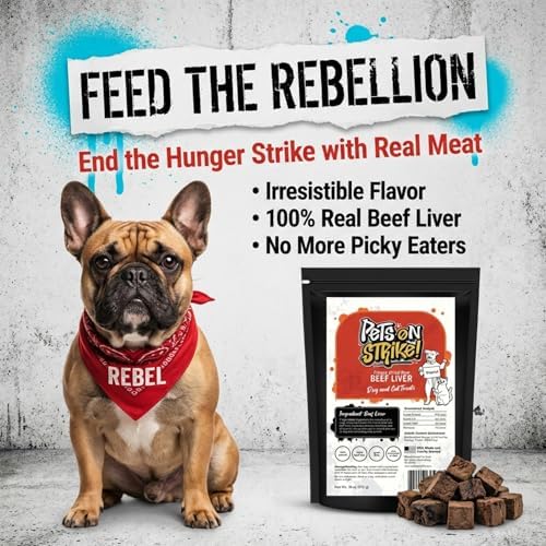 Single Ingredient Freeze Dried Beef Liver Dog Treats, 18 oz