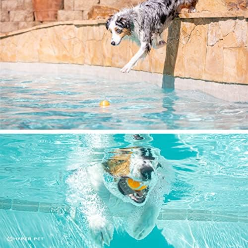 Hyper Pet Tennis Balls for Dogs (Safe Ball for Exercise and Training) Interactive Dog Toys work with Hyper Pet K9 Kannon K2 Dog Ball Launcher - 4 Pack 2.5" Orange | Interactive playthings that work with the K9 Kannon K2 launcher, made for training sess...