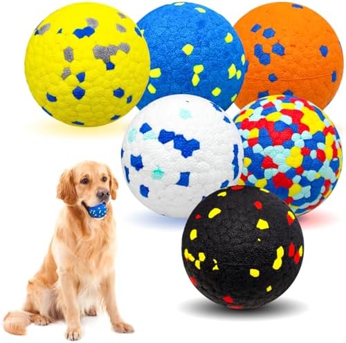 6-Pack Dog Tennis Balls, ETPU Floating Fetch, 2.75in