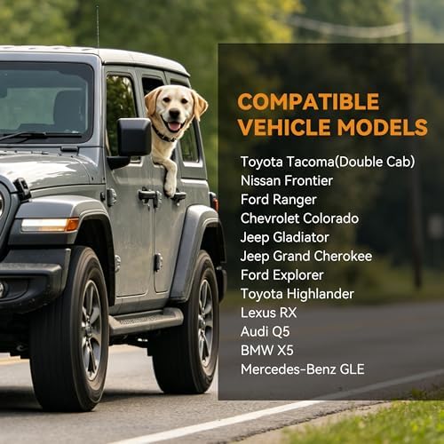 PETICON Waterproof Pet Bench Seat Cover - for Midsize & Large SUVs