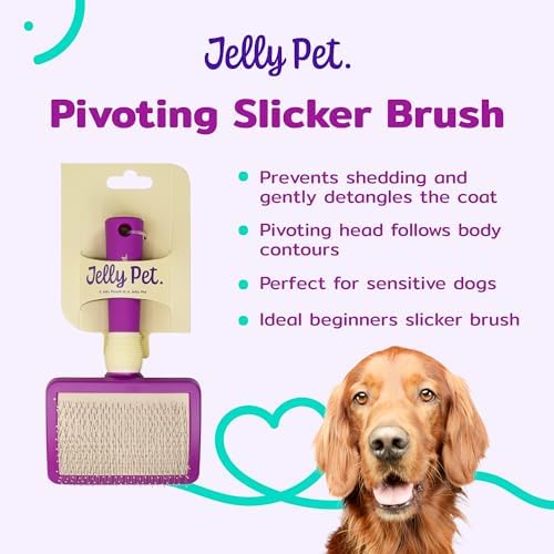 JELLY PET Pivoting Slicker Brush