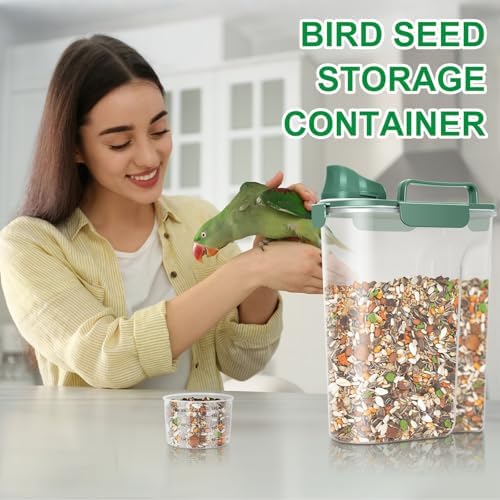 TBMax Cat Dog Food Storage Container 5 to 7 lbs, 7 lbs, Green