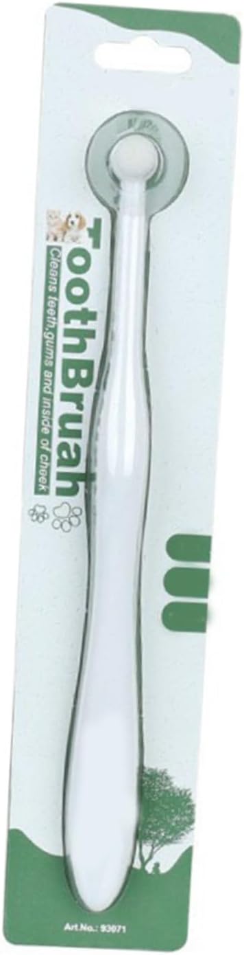 Toyvian Cat and Dog Toothbrush Small Head Manual PET Oral Cleaning Tool Soft Bristles for Gentle Cleaning Handheld Design for Easy Use for Cats and Dogs