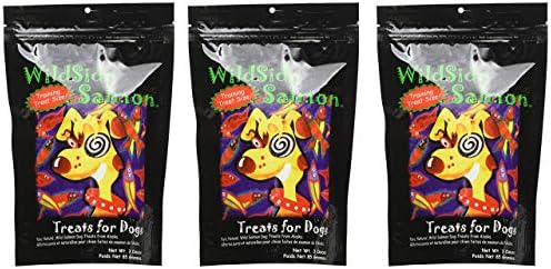 WildSide Salmon - Wild Alaskan Freeze Dried Salmon Treats for Dogs, 3 oz (3 Pack)