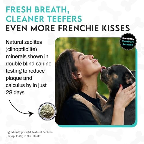 Frenchies vs Plaque & Tartar - Dog Dental Powder for Teeth Cleaning