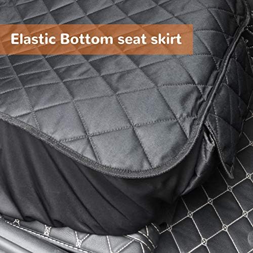 URPOWER Dog Car Seat Cover - Back & Front Seat Cover with Pocket