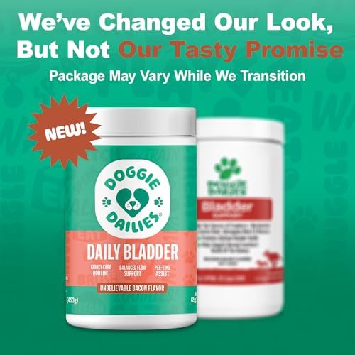 Doggie Dailies Cranberry Soft Chews for Dogs, Urinary Help, Bacon, 225 CT