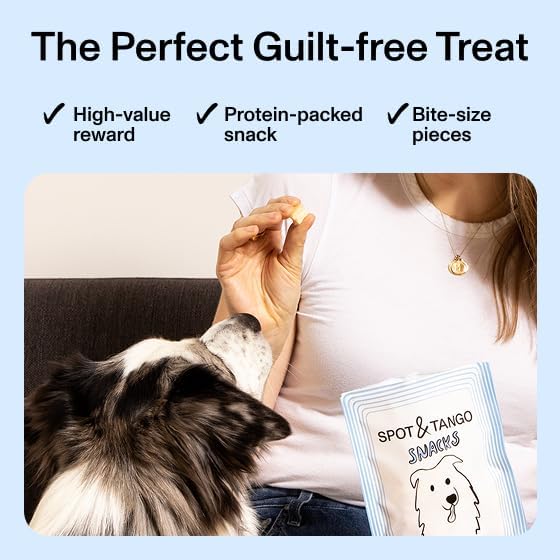Spot & Tango Chicken Bites Dog Treats - Single Ingredient, 100% Chicken Breast - Freeze-Dried Treats - Grain & Gluten-Free - USA-Made - for Small, Medium, and Large Dogs