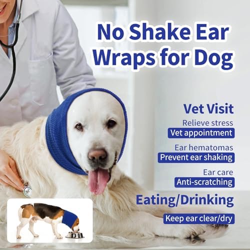 Nanaki Dog Calming Hoodie Quiet Head Cover Sleeve-Ear Covers Hood for Noise | Dog Snood for Fireworks,Bath, Grooming and Force Drying Head Protection, Anxiety Relief and Calming, Dog Neck and Ear Warmer