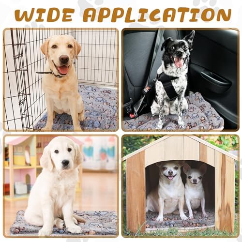 Tuanse 4 Pack Soft Pet Bed Mat Small Dog Crate Fleece