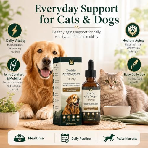 Dog Longevity Supplement with NMN, NAD+, CoQ10 & Resveratrol, 60-Day Supply