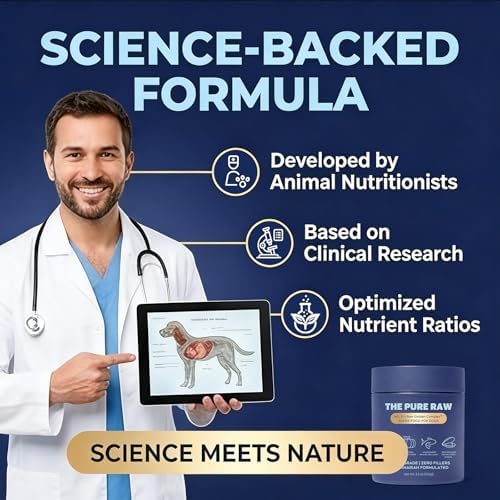 The Pure Raw Human-Grade Superfood for Dogs, Premium Golden Powder Supplement for Dental Health, Skin & Coat, Gut Health, Hip & Joint, Allergies, Immune Support & Digestion - 3.5 oz