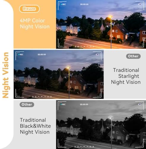Rxuze 2.5K 4MP Indoor Window Camera, Wireless Cameras for Home Security