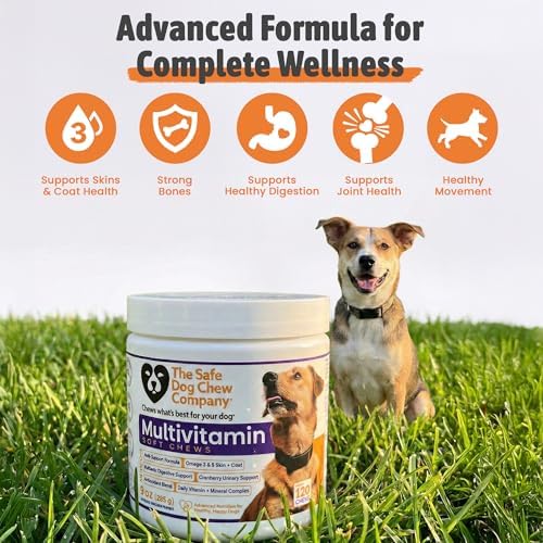 The Safest Dog Multivitamin Soft Chews Chicken Flavor 120 Count