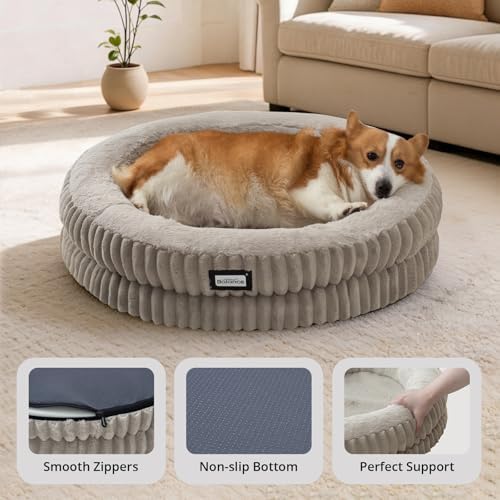 BALANCE Calming Donut Dog Bed, 30", Medium
