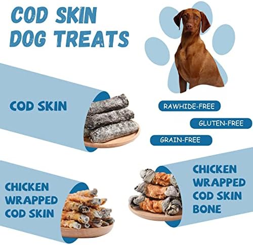 Pawmate Dog Treats Chicken Wrapped Cod Fish Skin Sticks 10.6 oz