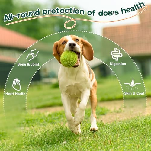 8-in-1 Dog Multivitamin Soft Chews - with Omega 3, Probiotics & Glucosamine - Immune, Skin, Joint, Digestive Support - Daily Supplement for All Dogs