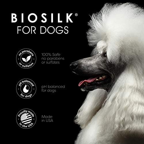 BioSilk for Dogs Silk Therapy Shampoo, with Coconut Oil, 12 Fl Oz, 6-Pack | Sulfate and paraben free, pH balanced, made in the USA, suitable for regular bathing
