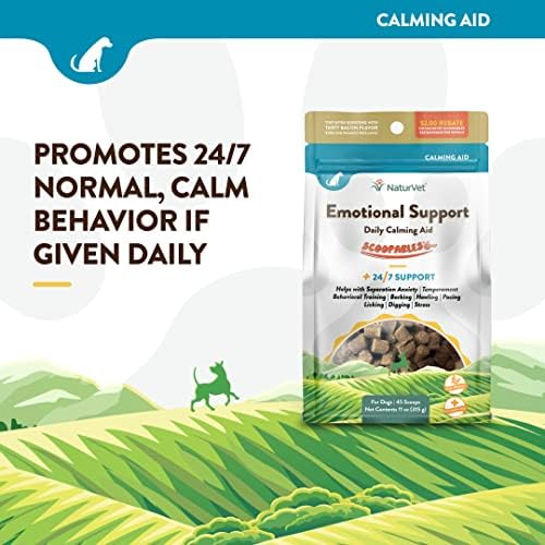 NaturVet Emotional Support Scoopables for Dogs Food Topper - 11oz