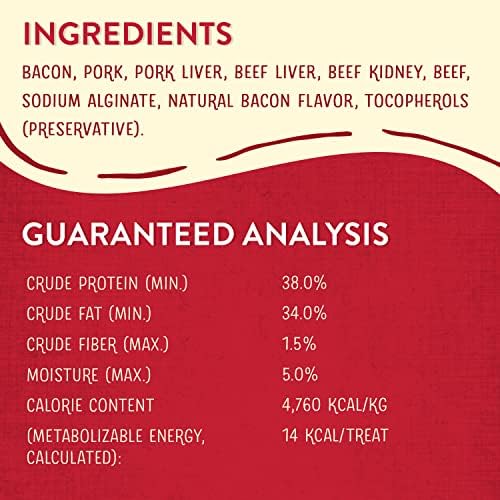 Stella & Chewy's Freeze-Dried Raw Wild Weenies Dog Treats - High-Protein Training Treats for Dogs & Puppies - All-Natural Bacon Recipe with 95% Meat & Organs - USA Made - 11 oz Bag