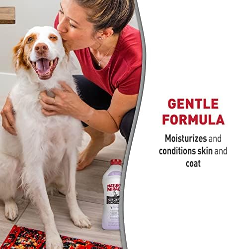 Nature's Miracle Skunk Odor Control Shampoo & Conditioner, 32 oz | Helps Remove Tough Skunk Odors From Dogs & Cats, No Wet Dog Smell, Gentle Formula Moisturizes Coat, Lavender Scent
