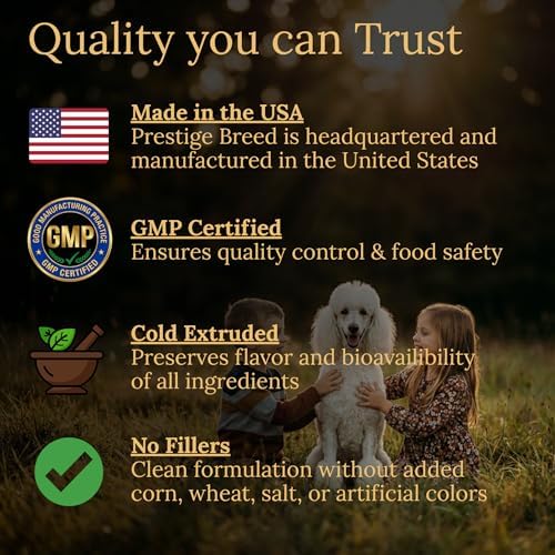 Multivitamins, Balanced Nutrition for Your Poodle, 90 Count, Made in The USA with Real Bacon