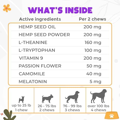 Hemp Calming Chews for Dogs 150 pcs, Melatonin, 150-Pack