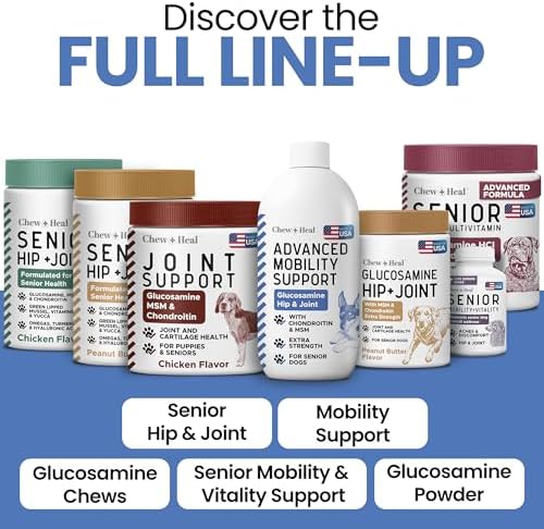 Liquid Glucosamine for Dogs Hip and Joint Supplement, 16 oz Bacon Flavored