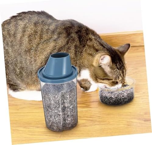 Mipcase 2pcs Airtight Pet Food Storage Containers Dry Food Bins for Cats and Dogs Easy Grip Design Spill-reducing Spout Lightweight and Durable