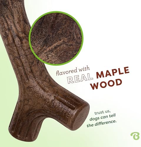 Benebone Maplestick Real Wood Durable Dog Chew Toy, Made in USA, Large | Durable, Made in USA, Dog Bones, Long-Lasting, A Size for Every Dog, Keeps Them Busy