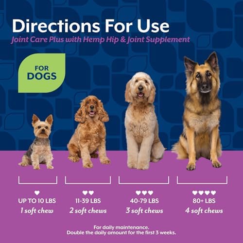 NaturVet Hip & Joint Care with Hemp Seed Supplement for Dogs, 120ct