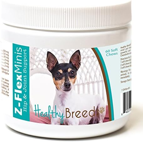 Healthy Breeds Toy Fox Terrier Z-Flex Minis Hip and Joint Support Soft Chews 60 Count