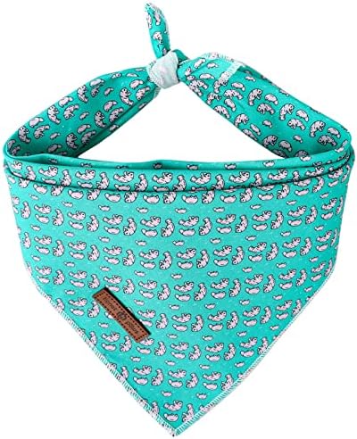 lionet paws Summer Dog Bandana Manatee for Small Medium Large Dogs, Large (Pack of 1), Small