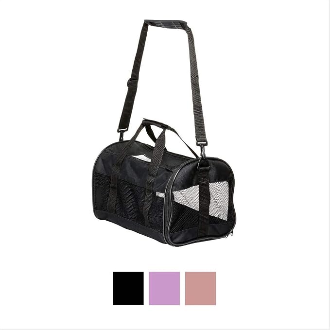 Petmate Soft-Sided Kennel Cab Pet Carrier, Black, for Dogs and Cats Up to 15 Pounds (Pack of 3)