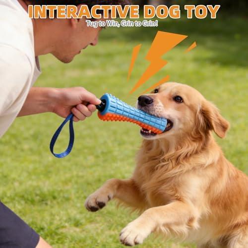 KOOLTAIL Floating Dog Toys,2 Pack TPR Water Pool Fetching Toy with Durable Rope for Small Medium Large Dogs,Bright Bumper Interactive Dog Chew Toys for Summer Outdoor Pool,Training&Teething