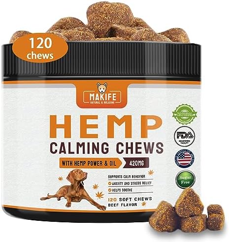 Dogs Hemp Calming Chews, Beef