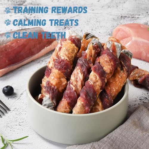 Pawmate Dog Treats Chicken Duck Wrapped Cod Skin Sticks Chewy Snacks 10.6oz