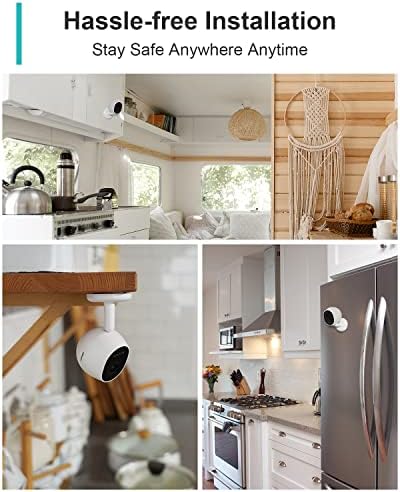 WUUK 4MP Indoor Wired Security Camera, Baby Monitoring, No Subscription