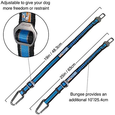 Kurgo Direct to Seatbelt Bungee Tether, Blue